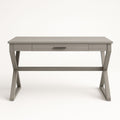 Bureau en bois gris avec tiroir 120x60 cm